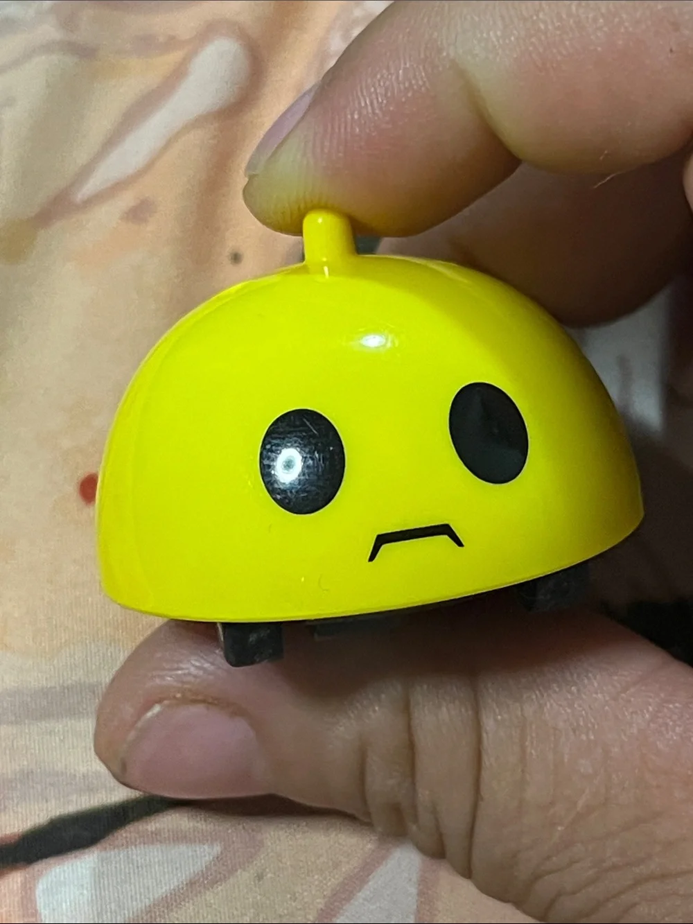 Yellow Wind-Up Bug Toy - Cute Rolling Vehicle